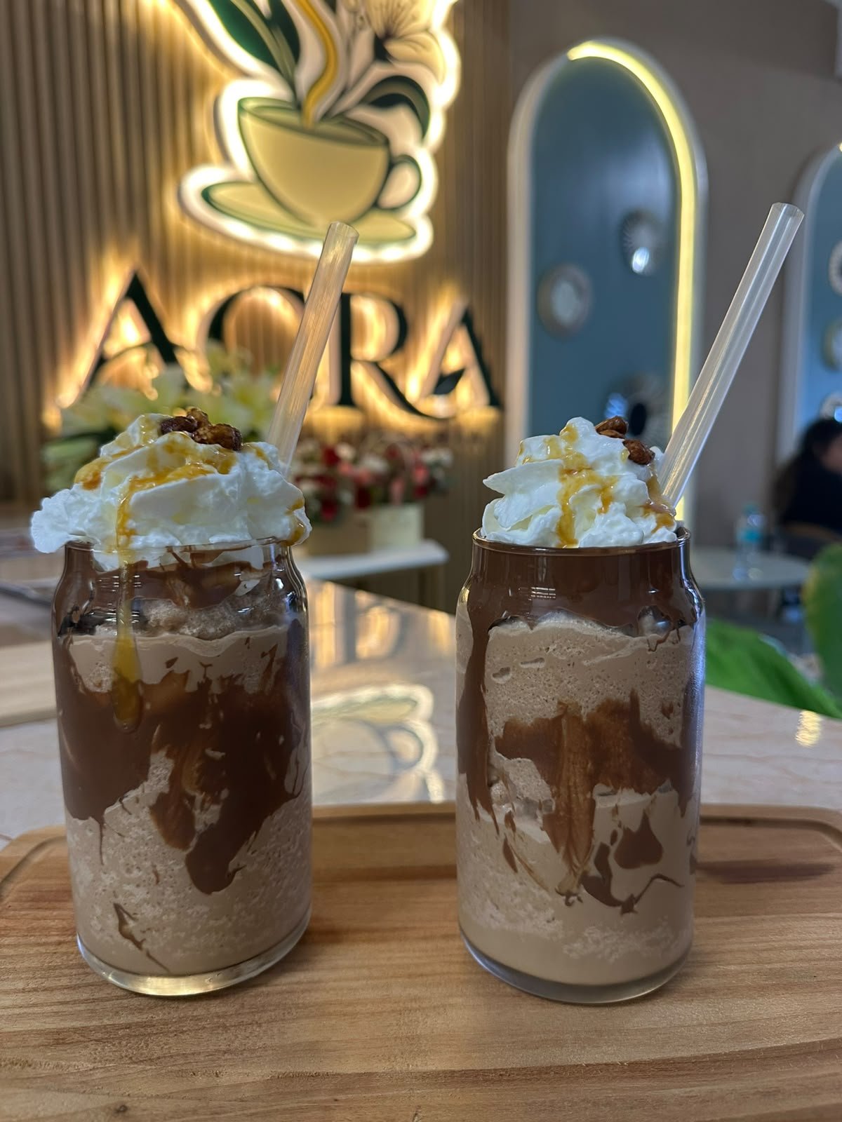 Frappé de Nutella con crema batida